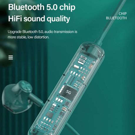 Lenovo - SH1 - Wireless Neckband Headphone With Hybrid Technology - Blue