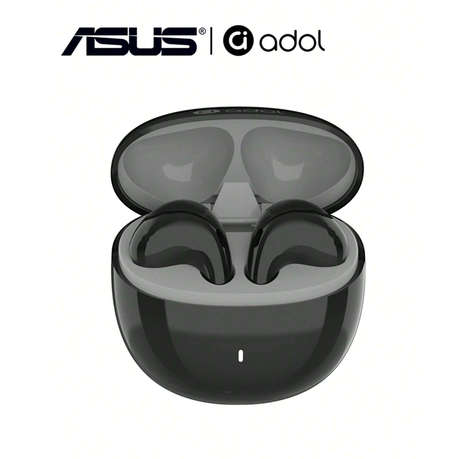 Asus - AS - UI - Semi - In - Ear Wireless Earbuds With Microphone - Black