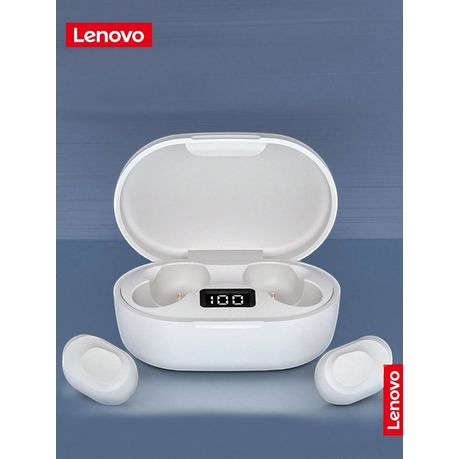 LENOVO - XT91 - Water-Resistant Stereo HD-Sound Wireless Earbuds - White