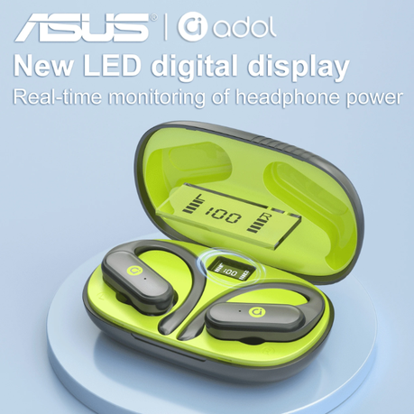 Asus - AS - G05 - Wireless Sports Open Air Conduction Earbuds - Black