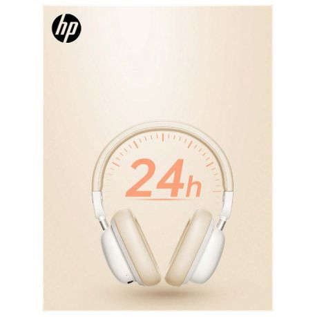 HP - H231R - Sleek Adjustable Bluetooth Gaming Headphones - Beige
