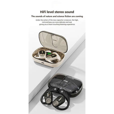 JEEP - EC016 - Hybrid Technology Earbuds with 360 Surround Sound - Black