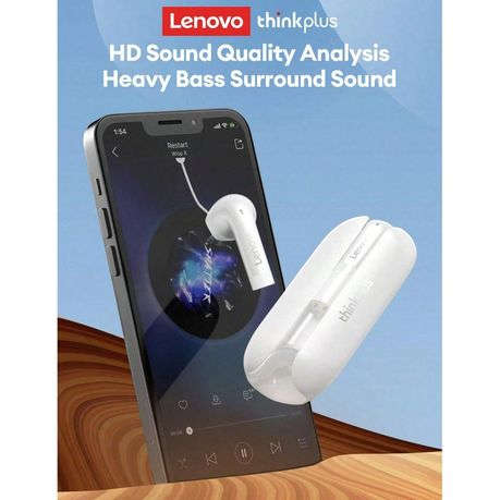 LENOVO Thinkplus - Sweatproof Noise-Cancelling Wireless Earbuds - Apricot