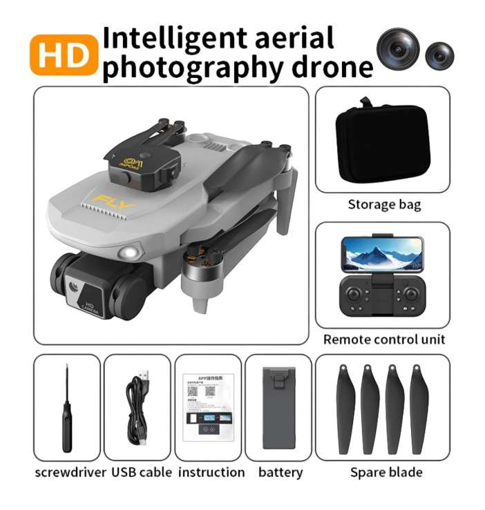S25 - 1080p Dual Camera Drone With Smartphone App Control - Grey