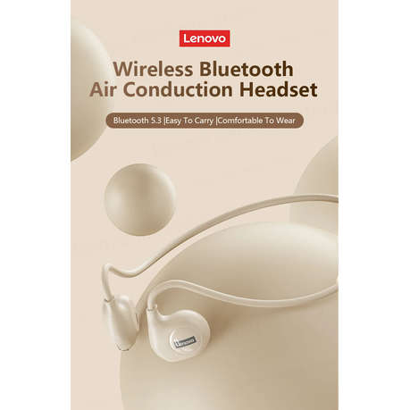 Lenovo Thinplus - XT95 - Wireless Bluetooth Bone Conduction Headset- White