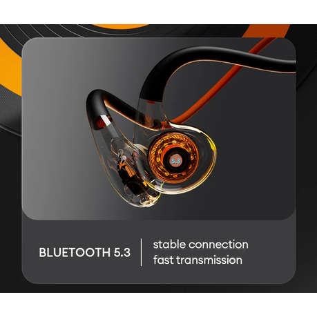 Lenovo ThinkPlus - X7- Bone Conduction Neckband Wireless Earphones - Black