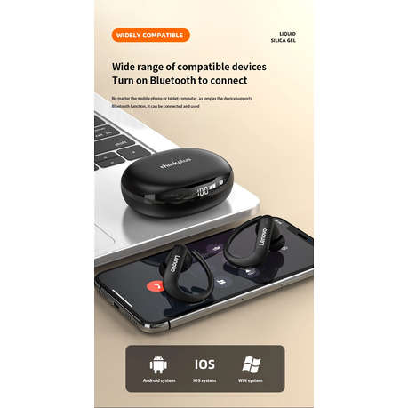 LENOVO - Thinkplus - T50 - Premium Sound Quality Wireless Earbuds - Black