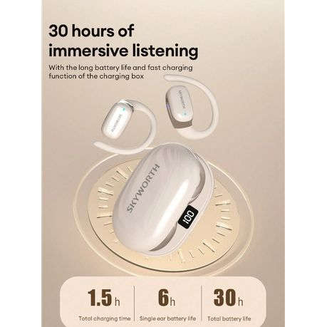 SKYWORTH - SEB004 - Wireless Earphones With Air Conduction Technology - Black