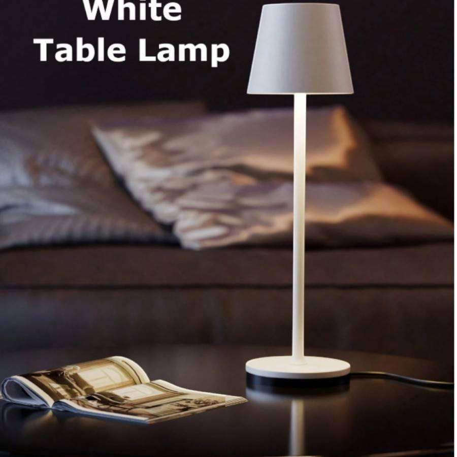 1 PC Wireless Table Lamp 5V Rechargeable - White