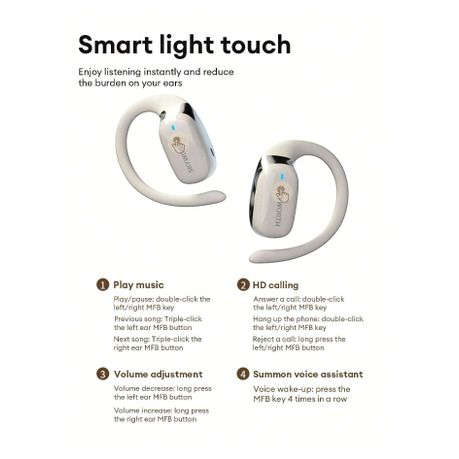 SKYWORTH - SEB004 - Wireless Earphones With Air Conduction Technology - White
