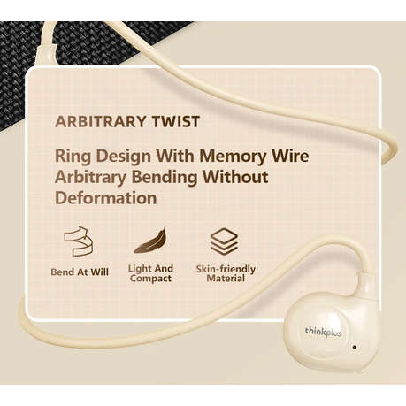 Lenovo Thinplus - XT95 - Wireless Bluetooth Bone Conduction Headset- White