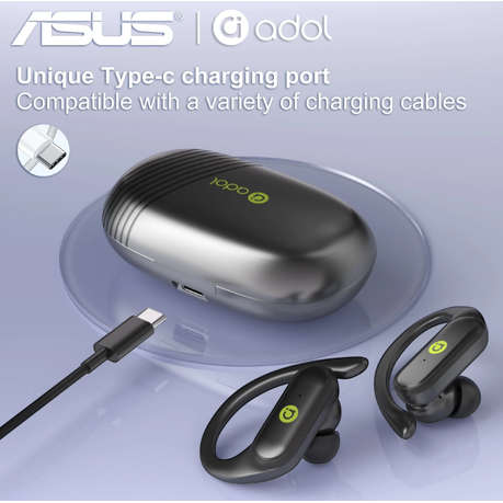 Asus - AS - G05 - Wireless Sports Open Air Conduction Earbuds - Black