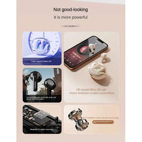 Lenovo Thinkplus - X22 - HiFi Stereo Sound Wireless Earbuds - Black