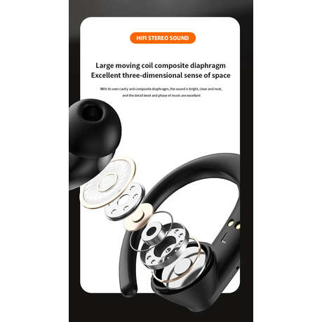 LENOVO - Thinkplus - T50 - Premium Sound Quality Wireless Earbuds - Black