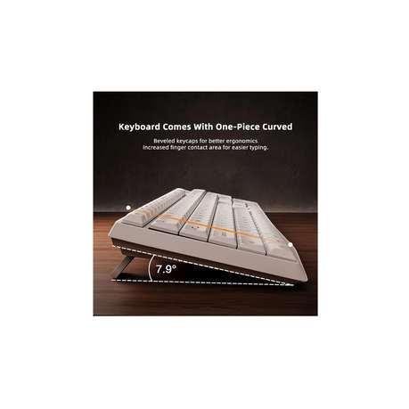 LENOVO LECOO - KW211 - Wireless Quiet Ergonomic Keyboard & Mouse - White