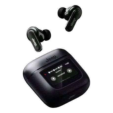 JEEP - EW118 - Smart Touch Wireless Earbuds With Built-In Flashlight -Black