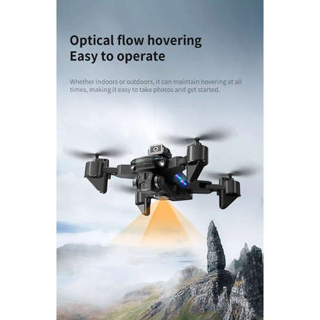 KY605S - Triple Adjustable Camera Drone With One Key Return Function - Blue