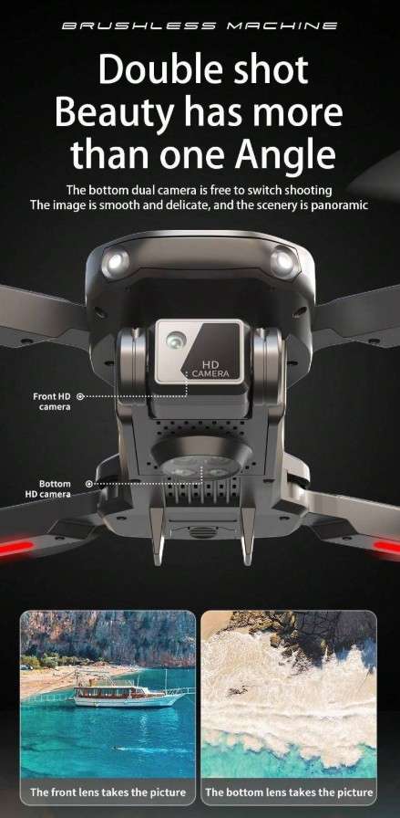 S25 - 1080p Dual Camera Drone With Smartphone App Control - Grey