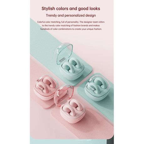 Lenovo ThinkPlus - LP13 - Wireless Ear Clip Design Earbuds With Mic - Pink