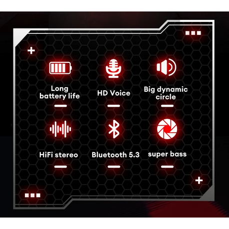 Lenovo Thinkplus - GM1B - HIFI Stereo Wireless Gaming Earbuds - Black