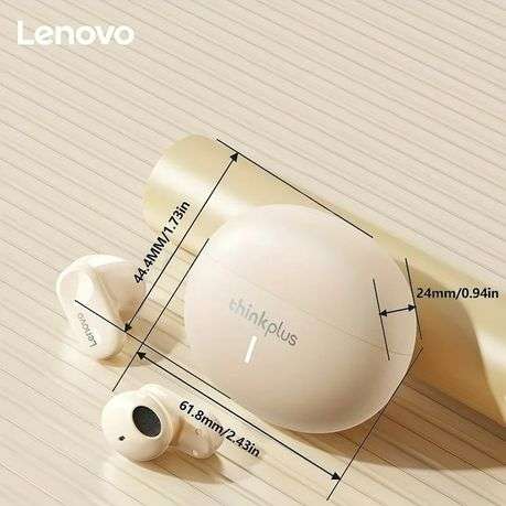 LENOVO - LP19 - TWS Wireless In-Ear Bluetooth Earphones - Champagne