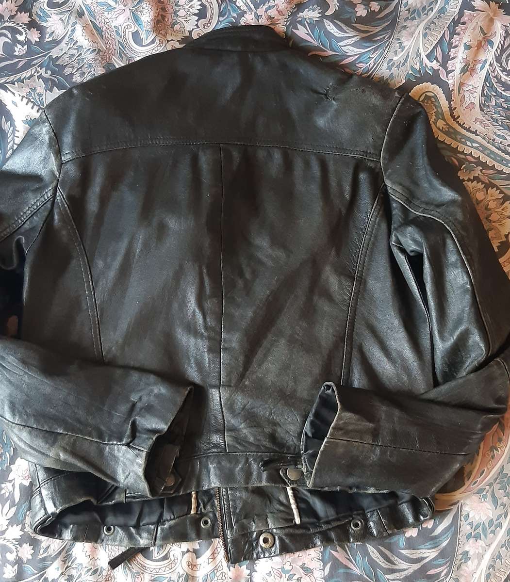 Vertigo ladies black leather jacket
