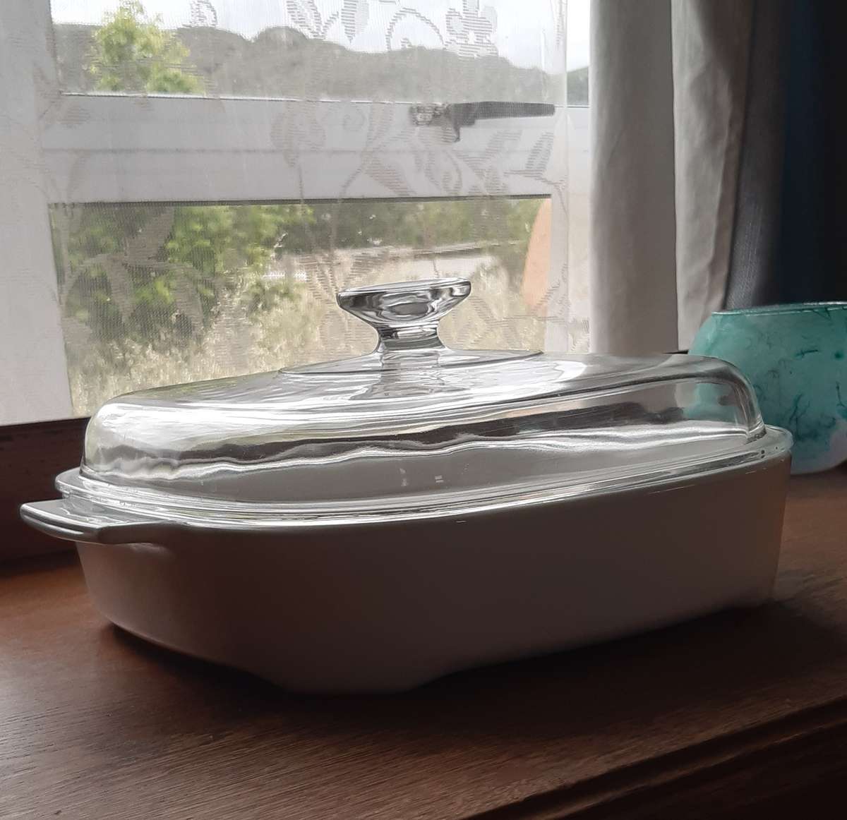 Corningware Microwave Browning Dish with Lid