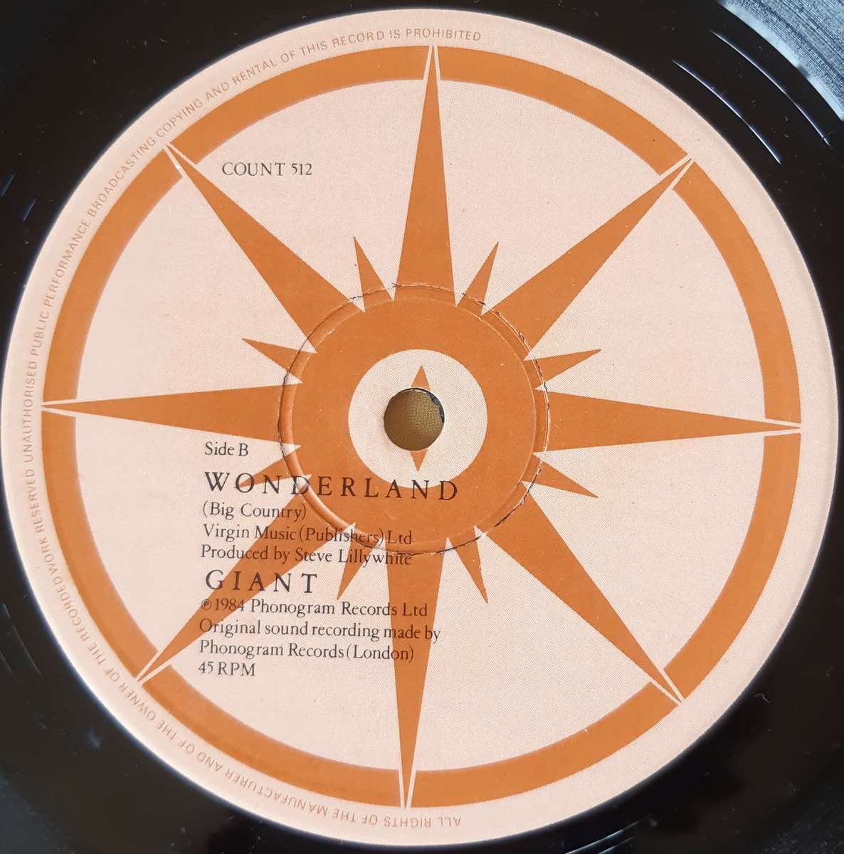 Wonderland - Big Country - Vintage VInyl Lp Record