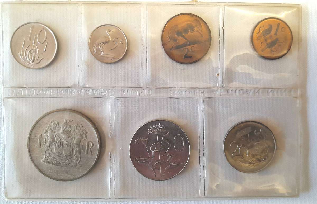 South Africa 1969 English mint pack. Van Riebeeck. Silver R1 - Donges