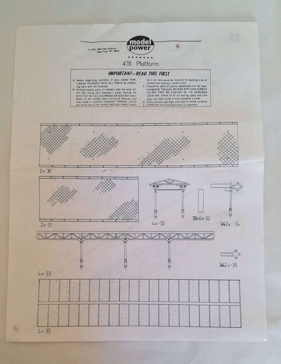 Model Power HO Station Platform Kit