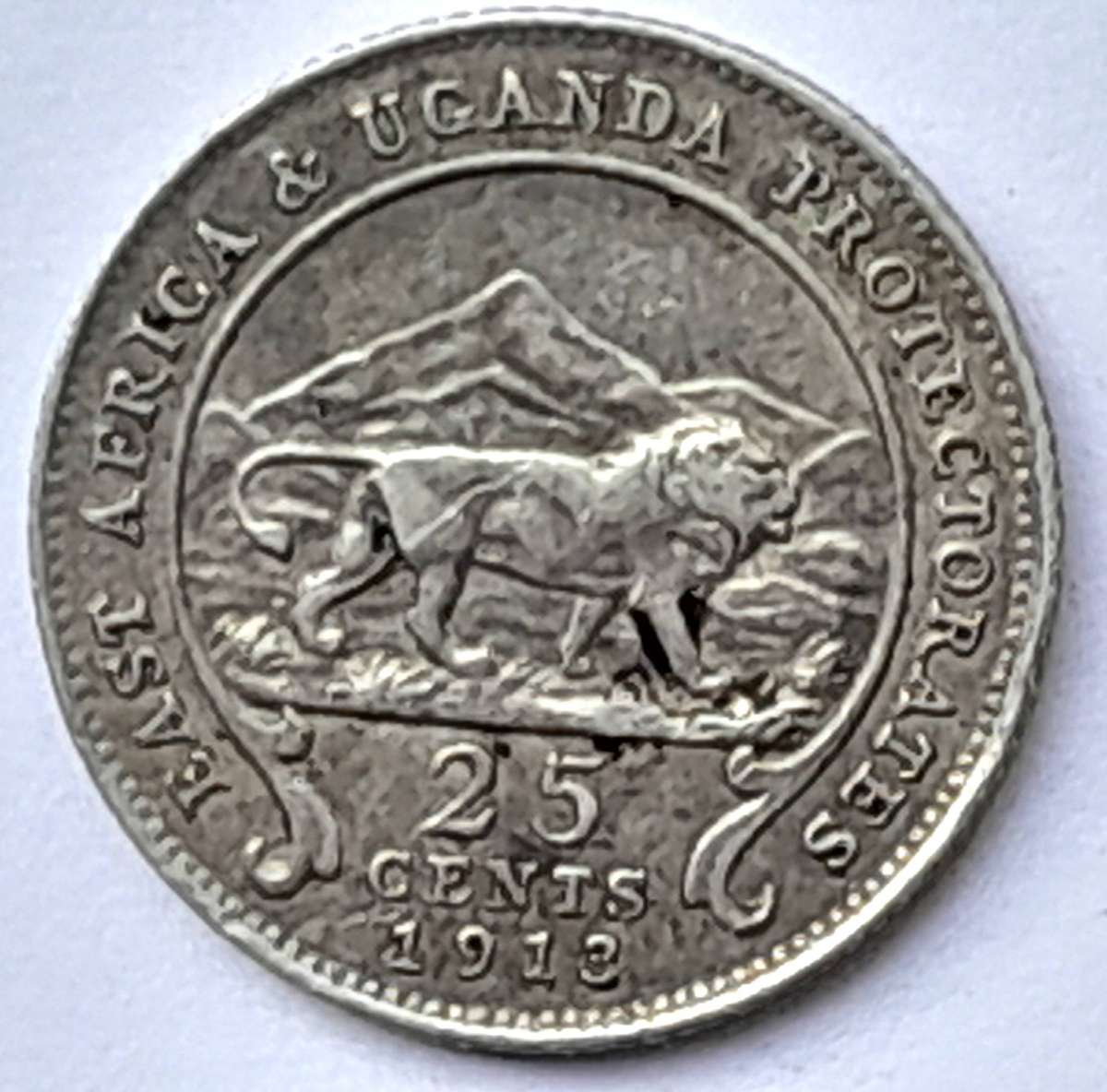 East Africa & Uganda Protectorates 1913 25 cents George V
