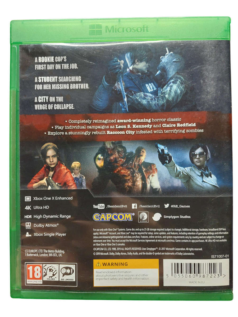 Resident Evil 2 Xbox One XB1