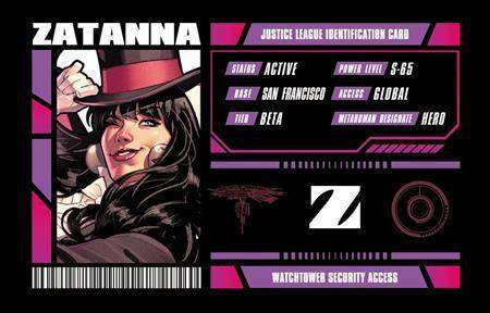 ZATANNA JUSTICE LEAGUE MEMBERSHIP CARD ( BUNDLE OF 5 )
