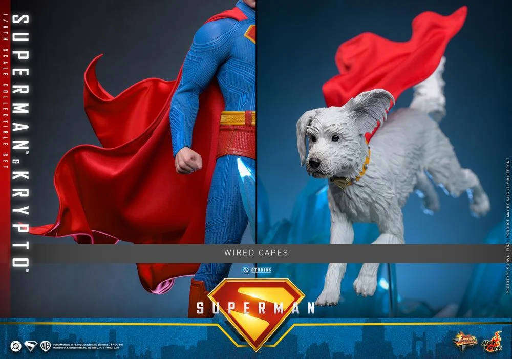 HOT TOYS  MMS812  SUPERMAN : SUPERMAN & KRYPTO 1/6 SCALE COLLECTIBLE SET