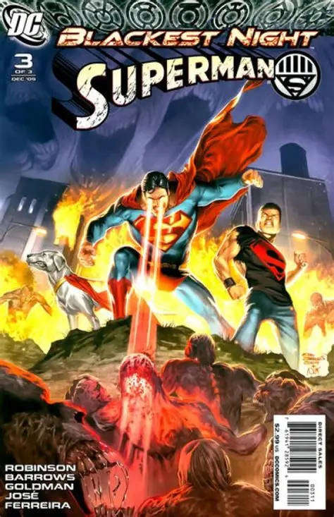 BLACKEST NIGHT SUPERMAN #1 - #3 ( COMPLETE SET )