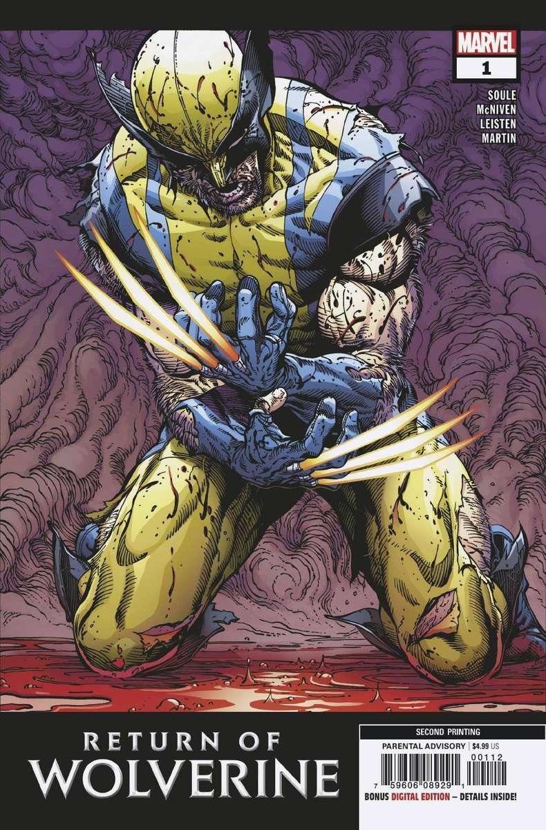 RETURN OF WOLVERINE #1 (OF 5) 2ND PTG MCNIVEN VAR