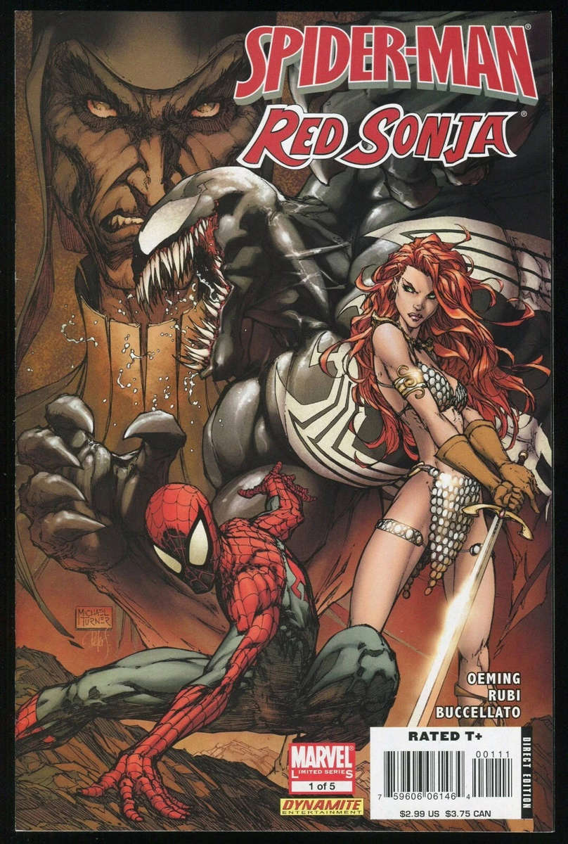 SPIDER-MAN RED SONJA #1 - #5 ( COMPLETE SET )