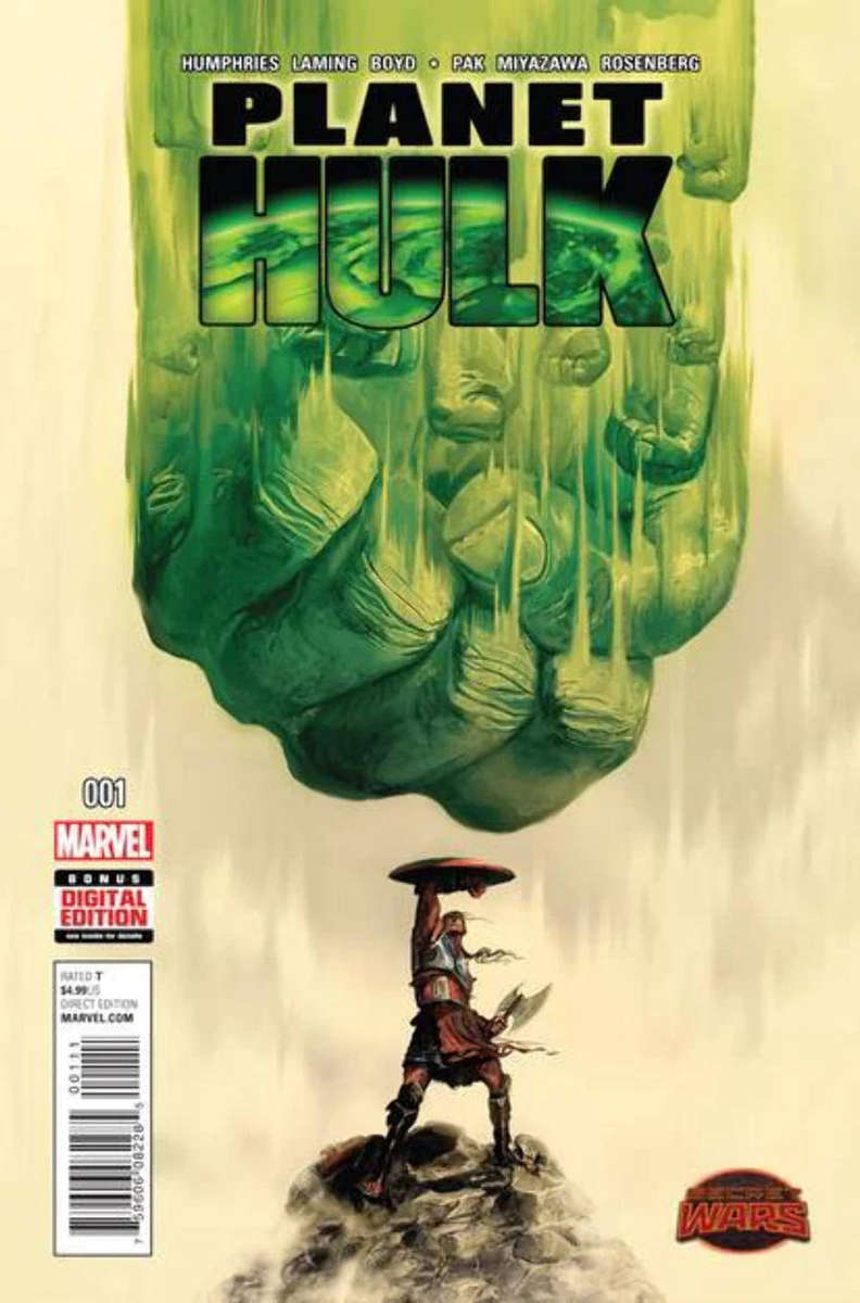 PLANET HULK #1 - #5 SECRET WARS ( COMPLETE SET )