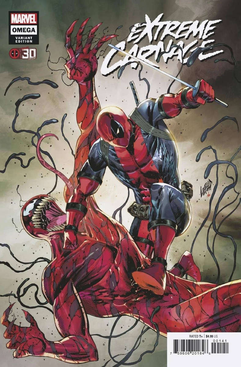 EXTREME CARNAGE OMEGA #1 ( ROB LIEFELD DEADPOOL 30th ANNIVERSARY VAR )