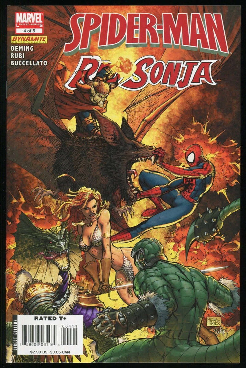 SPIDER-MAN RED SONJA #1 - #5 ( COMPLETE SET )