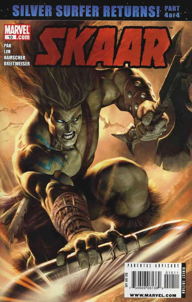 SKAAR #7 - #10 SILVER SURFER RETURNS ( COMPLETE SET )