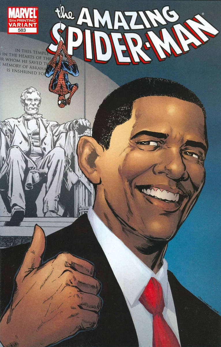 AMAZING SPIDER-MAN #583 OBAMA 5TH PTG VAR