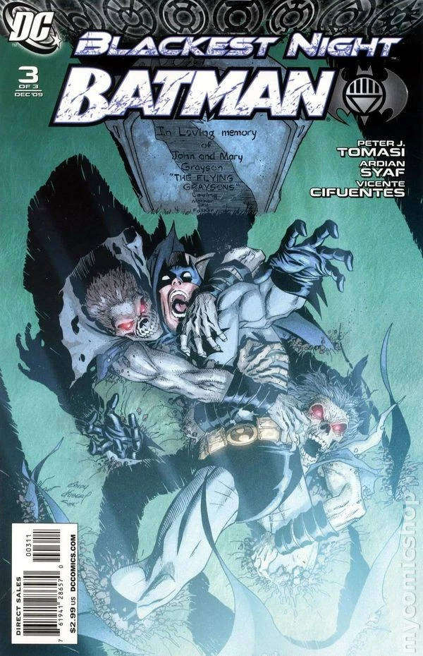 BLACKEST NIGHT BATMAN #1 - #3 ( COMPLETE SET )