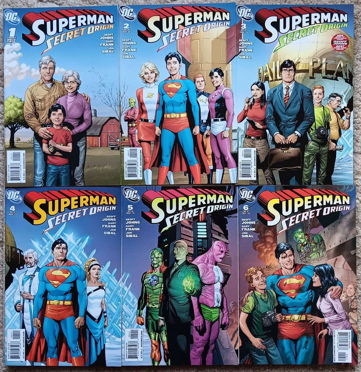 SUPERMAN SECRET ORIGIN #1  - #6 ( COMPLETE SET )
