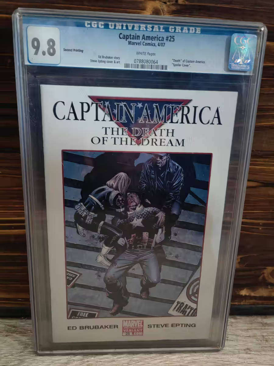CAPTAIN AMERICA #25 CGC 9.8 ( DEATH OF CAPTAIN AMERICA )