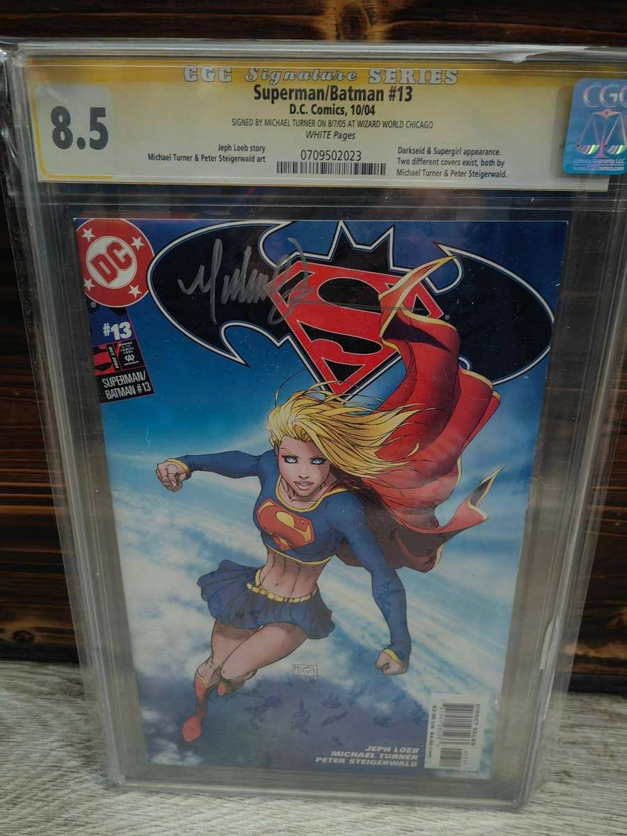 SUPERMAN BATMAN #13 CGC 8.5 ( SIGNED BY MICHAEL TURNER )