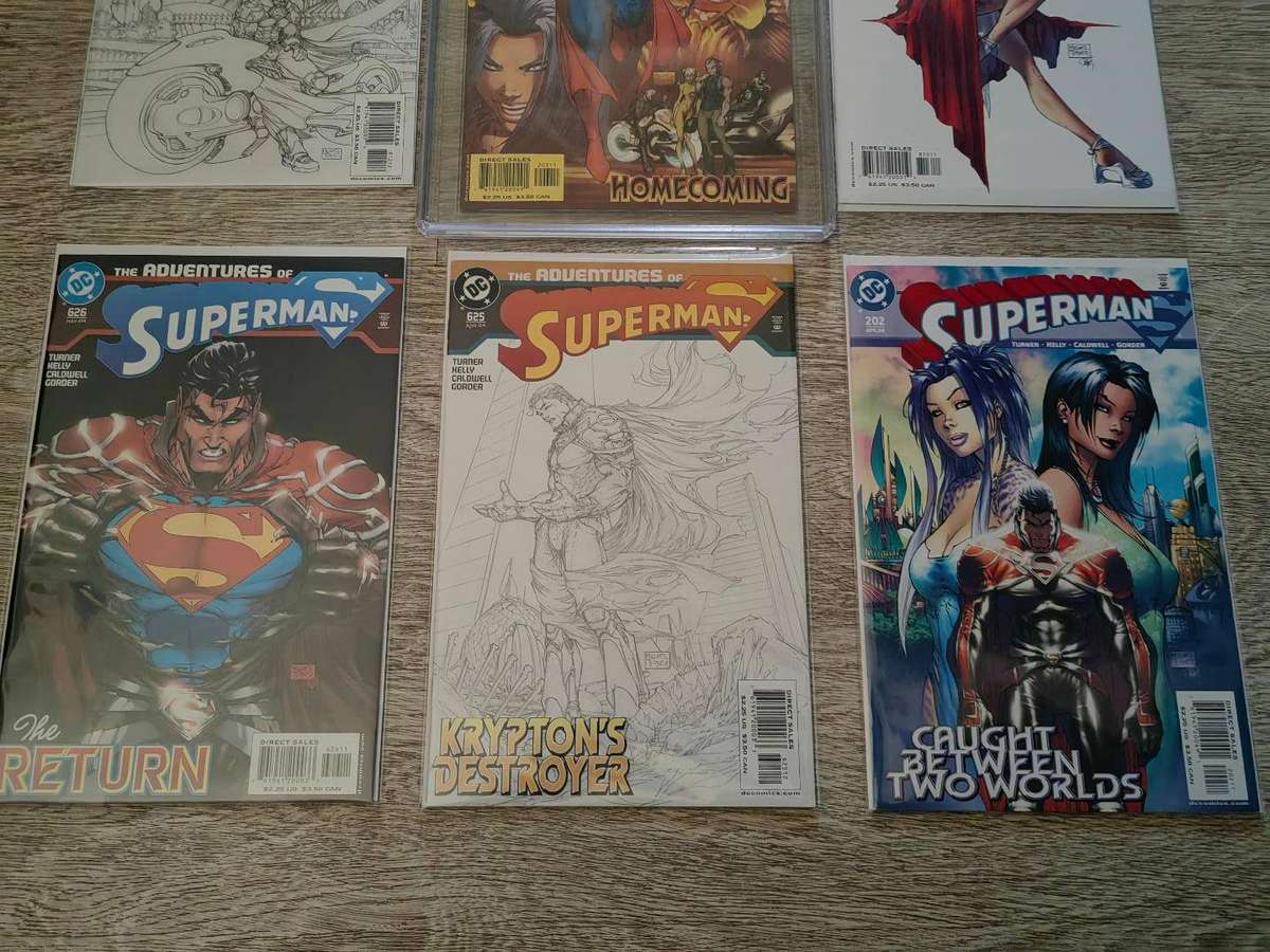 SUPERMAN #203 CGC 9.8 PLUS 5 COMIC BOOKS ( COMPLETE GODFALL MICHAEL TURNER SET )
