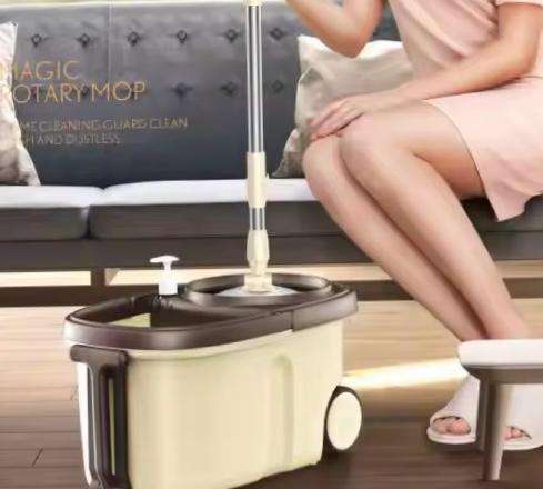 Spin Mop And Bucket Set With Wheels