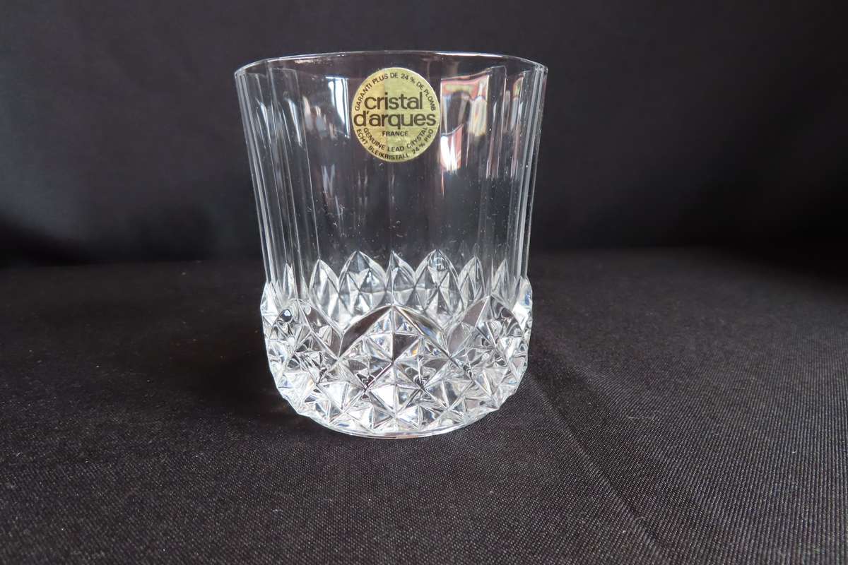 Crystal D'arques Boxed Whisky Glasses.