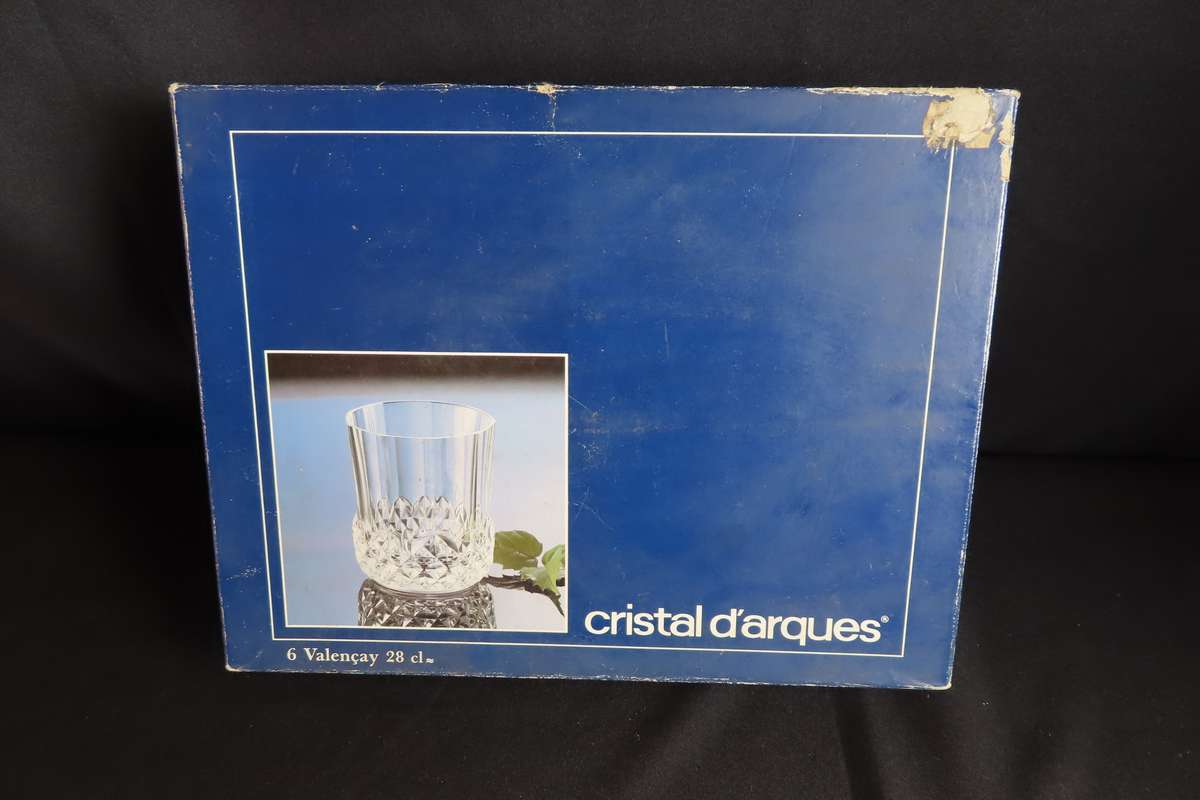 Crystal D'arques Boxed Whisky Glasses.